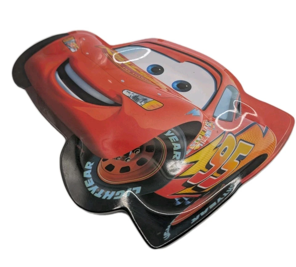 Disney Cars Lightning McQueen Zak! Plato de plástico Designs 12′′ rojo cena para niños  Foto 2 de 4