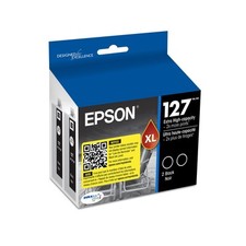 Epson Extra High Capacity Black Ink Cartridge Dual Pack for Inkjet Printers