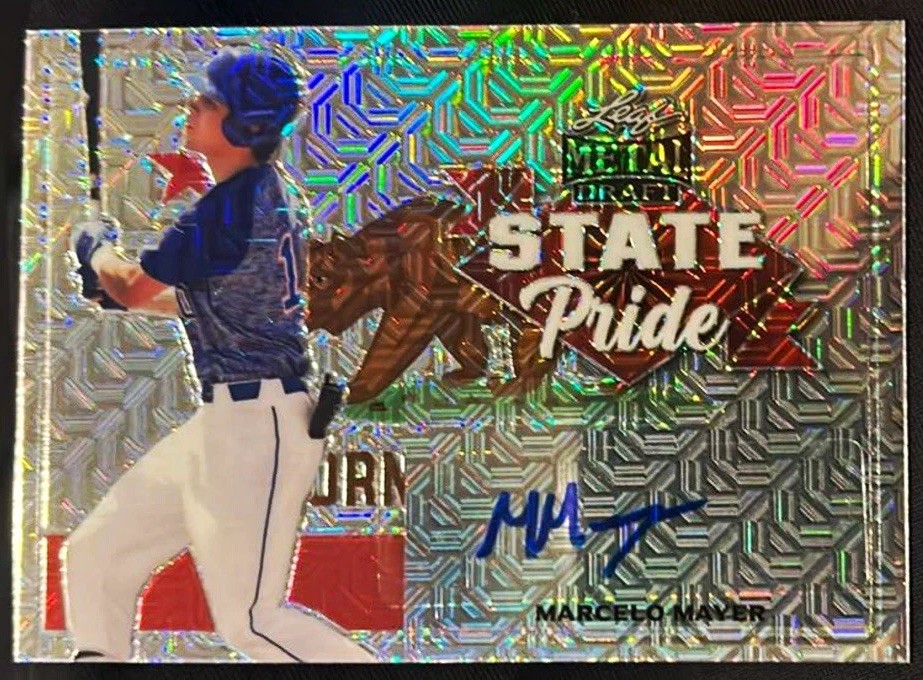 Leaf Metal Draft 2021 State Pride Marcelo Mayer Boston Red Sox Auto SP-MM1