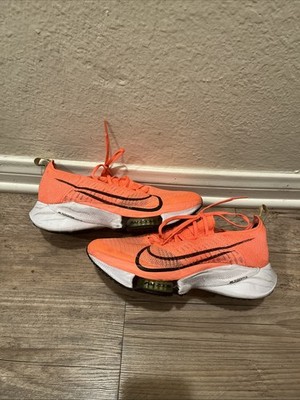 Nike Air Zoom Tempo NEXT% Flyknit Bright Mango Size 6 | eBay
