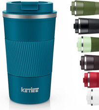 Travel Coffee Mug 12oz: Insulated Coffee Cup with Leakproof Lid, Coffee Tumbler,