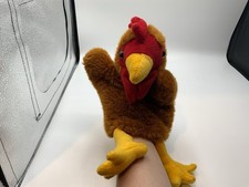 Richard Lang Chicken Hand Puppet Plush Soft Toy
