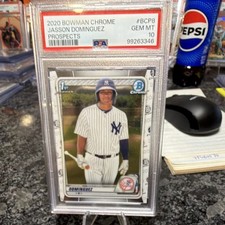 Bowman Chrome Prospects 2020 Jasson Dominguez #BCP-8 PSA 10 Yankees Baseball