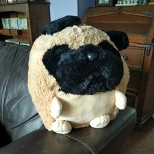 Cozy Time Giant Pug Plush Hand Warmer Soft Toy for Kids and Adults 30CM