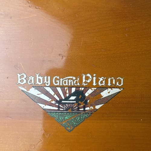 Antiker Greensway Baby Flügel Naturholz 10 Tasten Spielzeug funktioniert - Bild 5 von 12