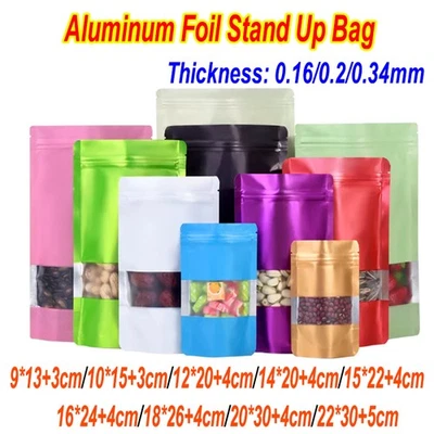 Farbige Aluminiumfolie Standbeutel Selbstversiegelnd für Tee/Süßigkeiten Beutel - Bild 1 von 4