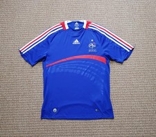 Adidas France National Team Jersey Home 2007-08 Soccer Football Shirt sz S