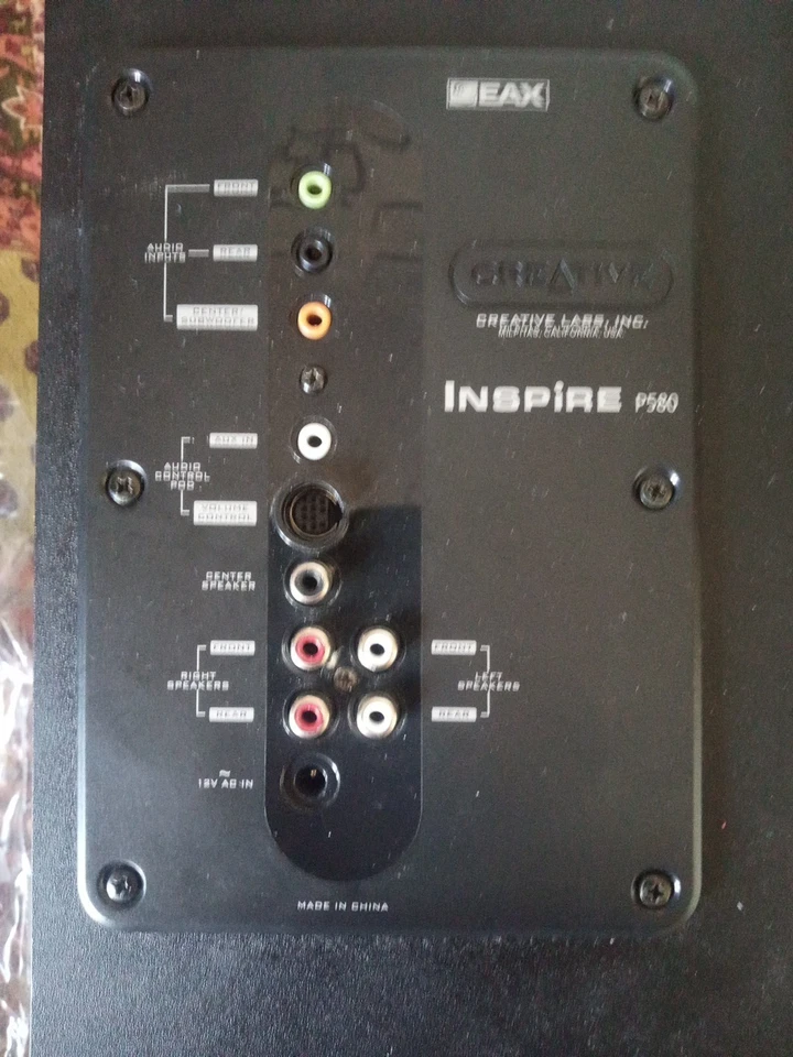 Impianto Home Teater Creative P580 5.1 Usato Completo Testato Funzionante  - Immagine 3 di 4