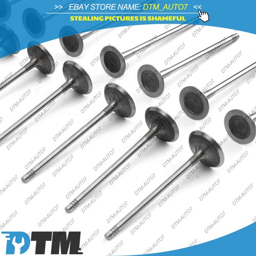 Intake & Exhaust Valves For BMW 135i 335i 535i Z4 E90 E92 E60 E88 E71 N54 3.0L - Picture 3 of 6