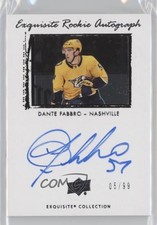 2019 Ice Exquisite Collection 2009-10 Rookie Tribute 5/99 Dante Fabbro Auto 0i1q