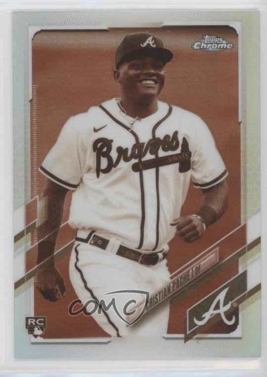 2021 Topps Chrome Sepia Refractor Cristian Pache #178 6u5