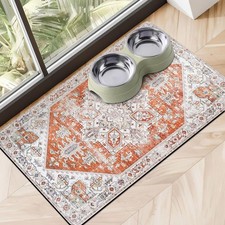 Dog Food Mats for Floors Absorbent, Pet Cat Food Mat - Non Slip Dog Bowl Mats...