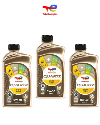3 Litri Olio Total Quartz Ineo First 0W30 Psa B71 2312 Acea C2 STJLR .03.5007
