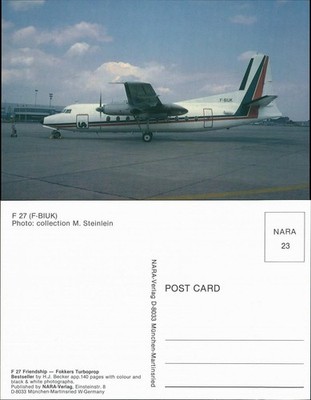 PropellerFlugzeug F 27 Friendship - Fokkers Turboprop (F-BIUK) 1985