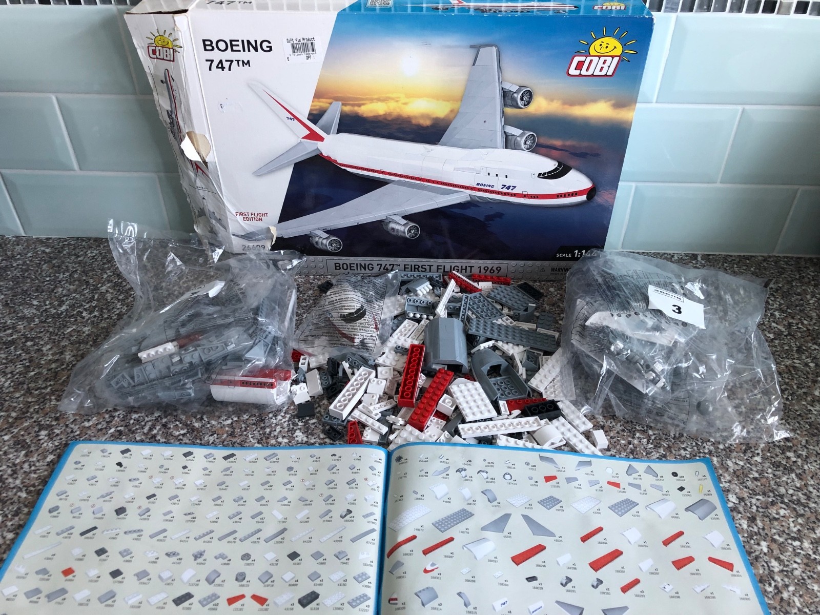 Cobi Boeing 747 Sel-Assembly Kit 'First Flight 1969' 1:144 (Released 2024)