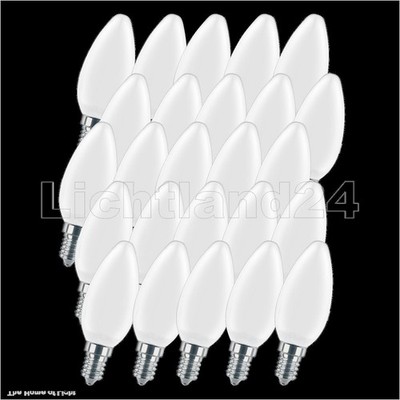 100er Pack E14 LED Filament Kerze matt C35 - 2W (= 25W) 2700K warmweiß Glühlampe