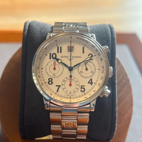 Ulysse Nardin Marine Chronograph Silver Dial 363-22