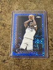 2025 Topps Chrome - Anthony Edwards Blue X-Fractor #151 SSP Wolves Color Match