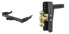 CUR Trailer Hitch Class 5 Tow Kit Adjsutable Ball Mount 2in Receiver 15320 45926