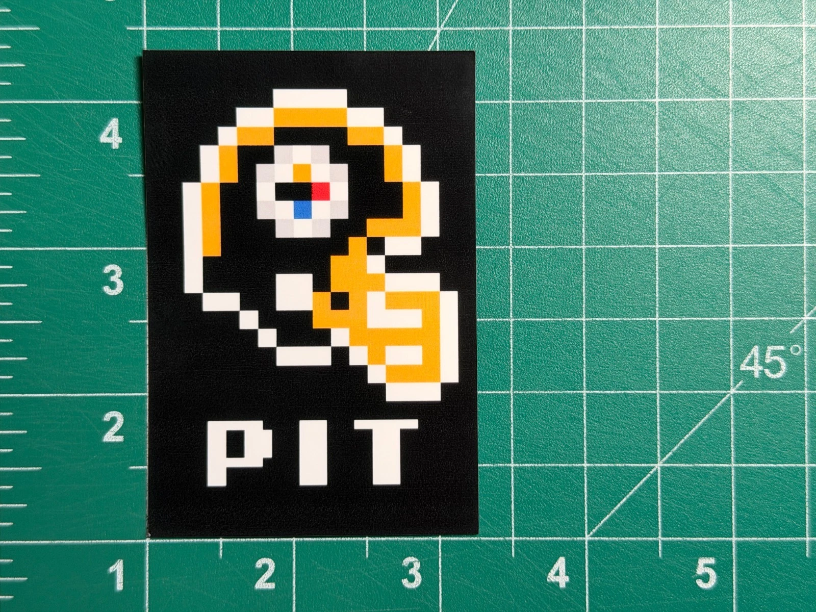 Pittsburgh Steelers Tecmo Super Bowl Helmet Laminated Vinyl Sticker 3.5"x2.5"
