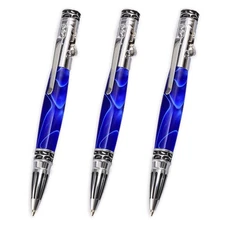 Stick Shift with Reverse Pen Kit, Chrome Finish, 3 Pack, Legacy Woodturning