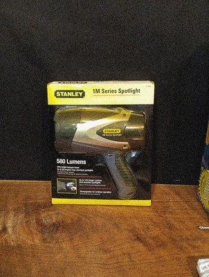 Stanley 1M Series Spotlight 580 Lumens Rechargeable Model SL1M09 Black Silver