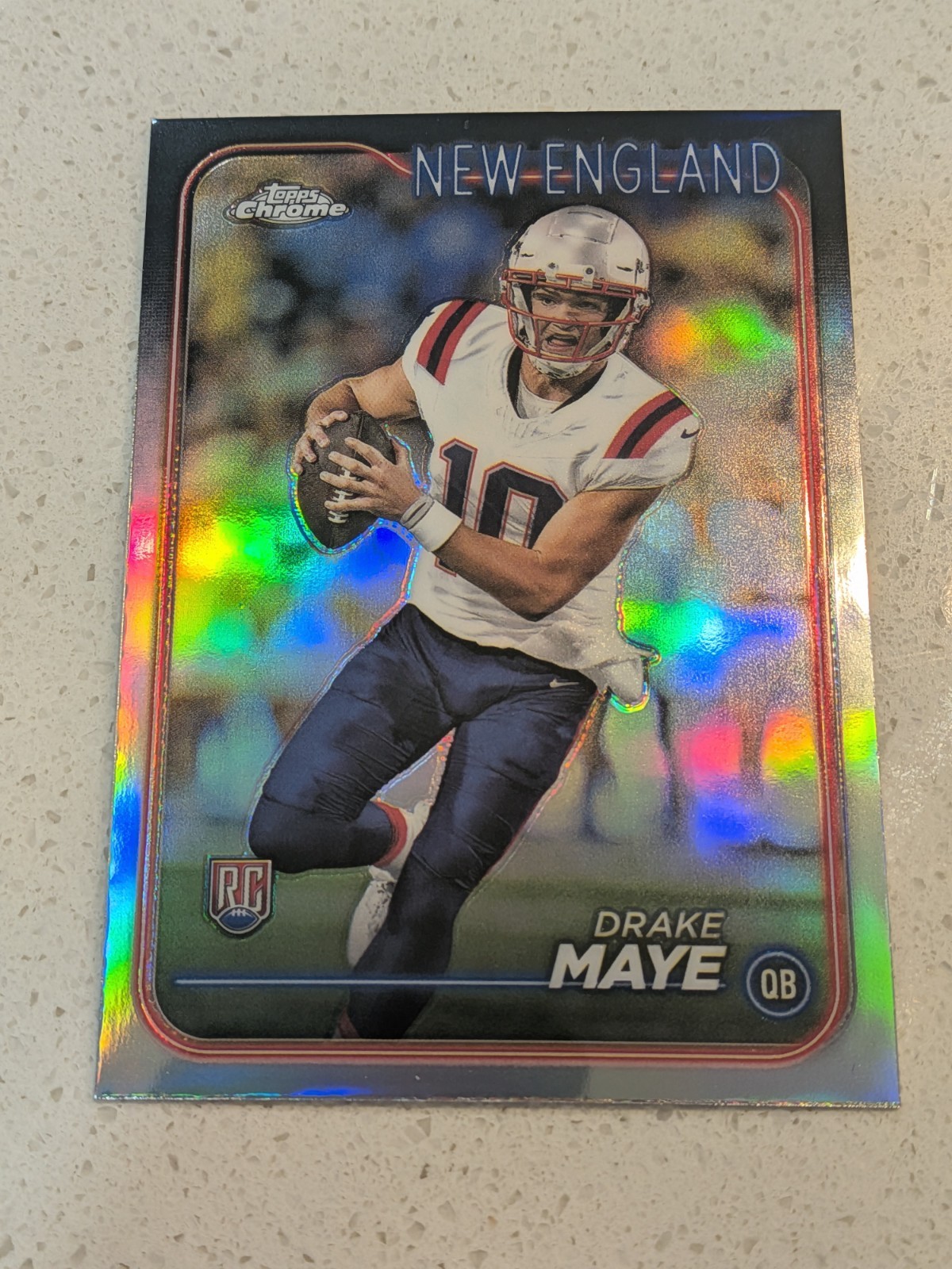 2024 Topps Chrome - Rookies Drake Maye #203 Refractor (RC)