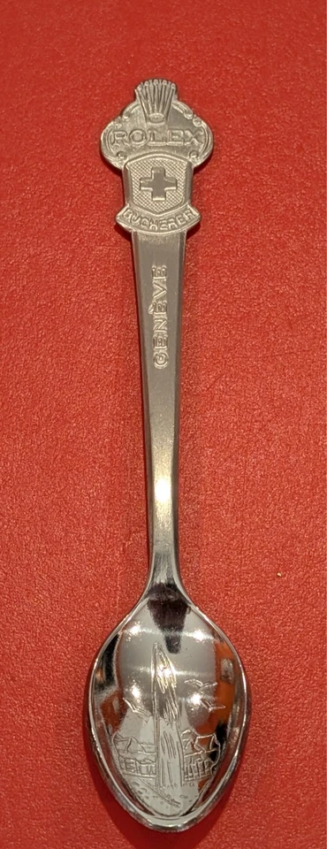 De colección Cuchara de recuerdo Coleccionable Zurich Rolex Bucherer Suiza (juego de tres) Foto 3 de 4