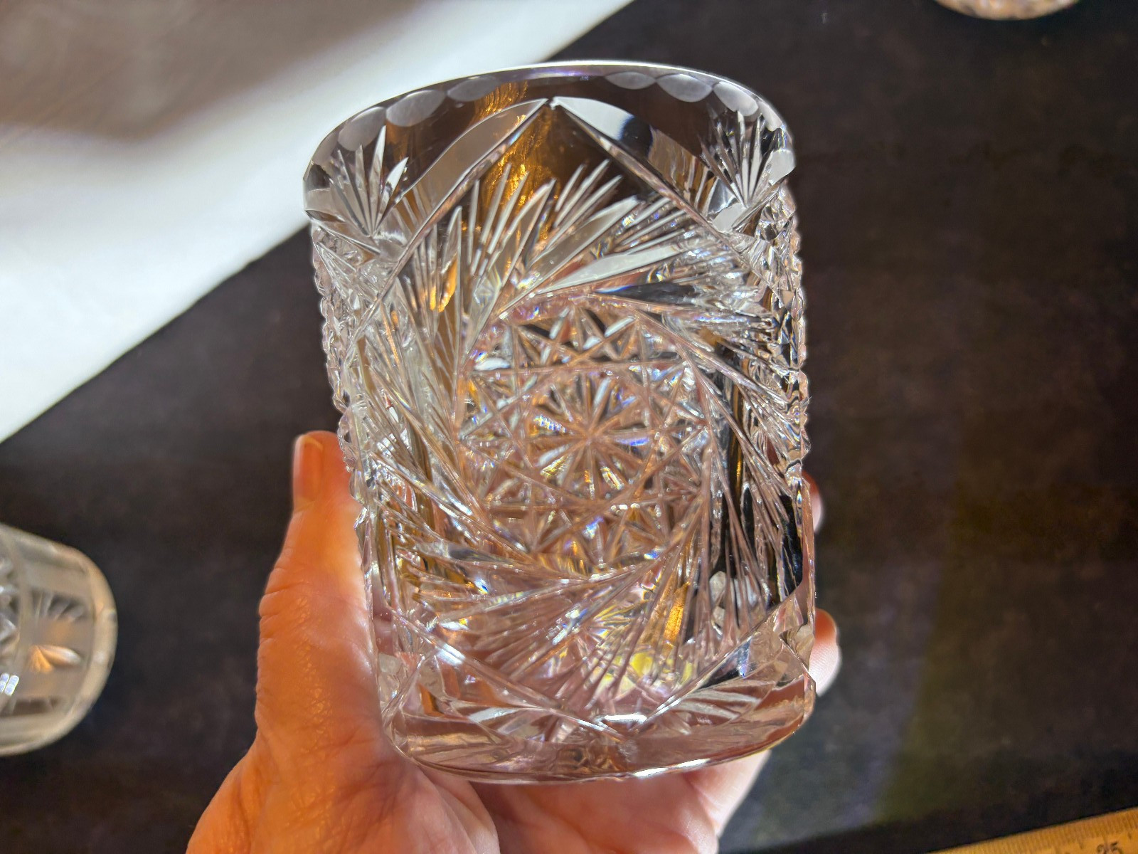 American Brilliant , ABP - FOUR "ORPHAN" UNMATCHED TUMBLERS, lot