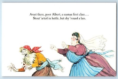 Walt Disney World Pirates Of Caribbean Albert Seaman Round A Lass Postcard