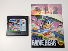 Sonic 2 Sega Game Gear with manual authentic