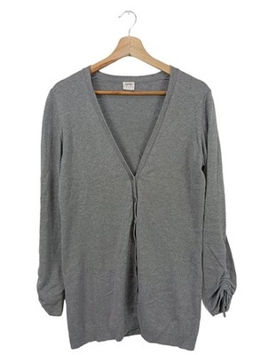 ESPRIT Cardigan Damen Jacke Gr. DE 40 hellgrau Casual-Look