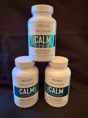 3 Relaxium Calm, Non-Habit Forming, Stress & Mood Support Supplement 60 Capsules
