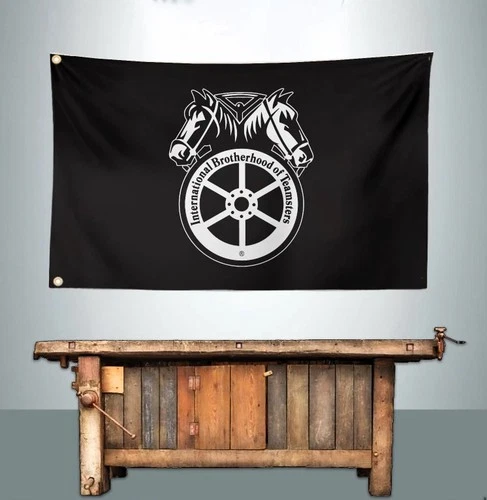 TEAMSTERS 3' X 5' BANNER FLAG Fast Shipping video thumbnail