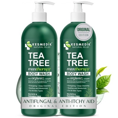 Tea Tree Body Wash MaxTherapy Itchy Skin Relief Soap Soothes Jock Itch Athlete s