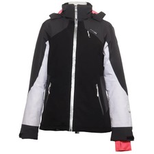 Icepeak, Skijacke, Damen, Größe: 40, Schwarz/Grau/Weiß, Polyamid/Polyester #tG7