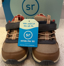 Stride Rite 360 Artin 4.0 Tan Sneakers Boys Sz 12 M Little Kids Washable Brown