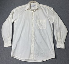 Perry Ellis Portfolio Men s Dress Shirt Size 15 32-33 Ivory