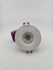 ROBUS Ultimum 5W LED Fire Rated Downlight IP65 CCT Selectable White Trim RUL05X0