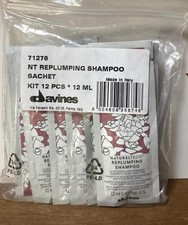 12 x Davines NATURALTECH REPLUMPING shampoo 12ml