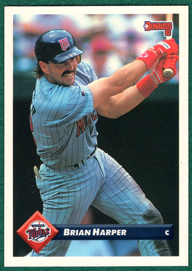 Brian Harper - 1993 Donruss #547 - Minnesota Twins Baseball Card