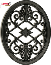 Nuvo Inserto Decorativo in Ferro per Recinzione, Cancelli, Casa, Giardino - Ovale, 17"
