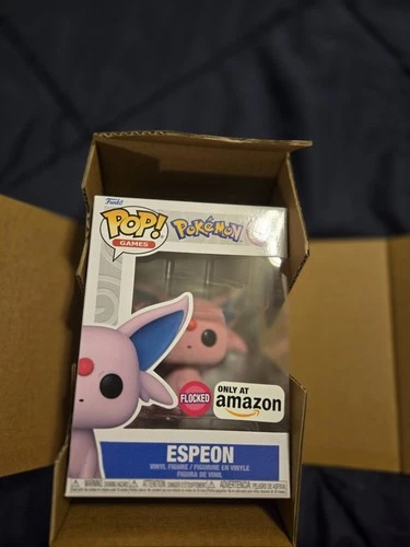 Funko Pop! Pokémon Espeon Flocked #884: Amazon Exclusive 2023 Vinyl Figure NEW