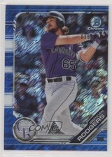 2019 Bowman Chrome Prospects Blue Shimmer Refractor 16/150 Brendan Rodgers 0c6