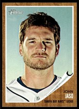 2011 Topps Heritage John Jaso Tampa Bay Rays #16