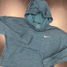 Nike Running Dri-FIT Hoodie XS Women's Athletic Teal Pullover Sweatshirt