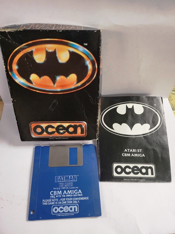 VINTAGE AMIGA BATMAN THE MOVIE GAME BOXED WITH MANUAL