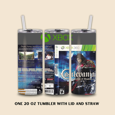 Castlevania Lords of Shadow 20oz Stainless Steel Tumbler, Cup, Drinkware New