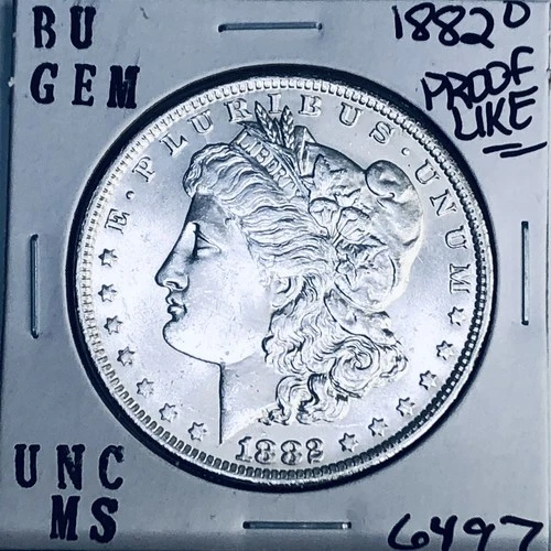 1882 O BU GEM MORGAN SILVER DOLLAR UNC MS+++ U.S. MINT RARE COIN 6497