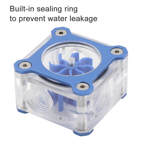 Water Cooling Meter Transparent PMMA Computer Accessories G1/4 Thread CB - Afbeelding 4 van 14